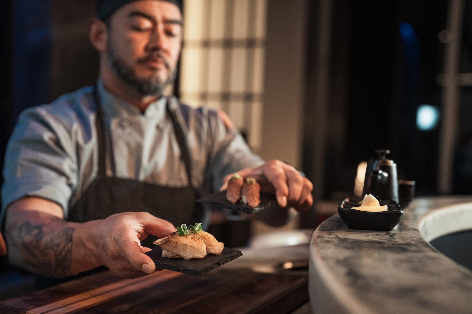 HandoSake Sushi in Salt Lake City - signature dining scene