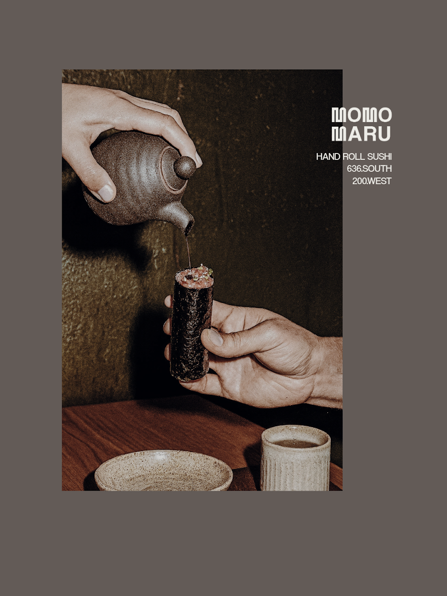 Momomaru Hand Roll Sushi in Salt Lake City - signature dining scene