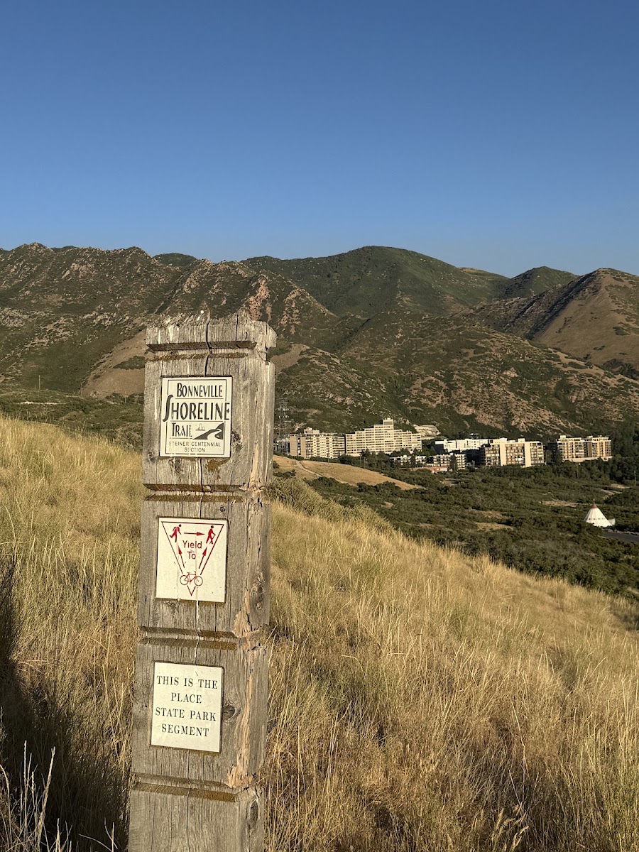 Bonneville Shoreline Trail in Salt Lake City - view