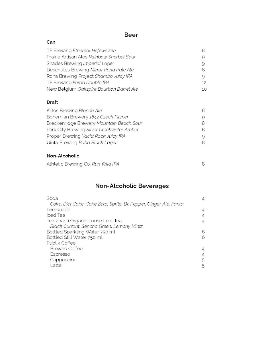 Urban Hill in Salt Lake City - signature dining scene